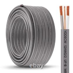 Câble électrique 12/2 UF-B 75FT 100% cuivre pur 12AWG 2 pour enterré direct
