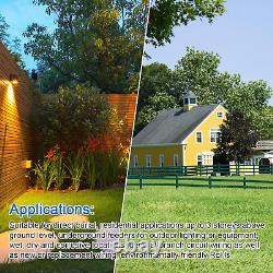 Câble électrique de 12/2 UF-B 100FT 100% cuivre pur 12AWG 2 enfouissement direct