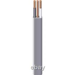 Câble électrique extérieur pour enterré direct, étanche, 250 pieds, 14/2 CU UF-B WithG