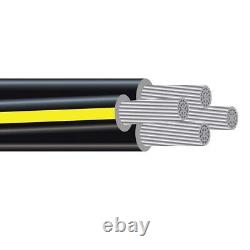 Câble en aluminium URD de 175' Dyke 2-2-2-4 pour enterrement direct (115 Amp) 600V