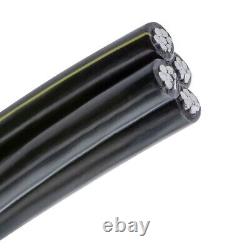Câble en aluminium URD de 175' Dyke 2-2-2-4 pour enterrement direct (115 Amp) 600V
