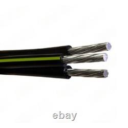 Câble en aluminium URD triplex 500-500-350 pour enterrement direct 600V de 25'