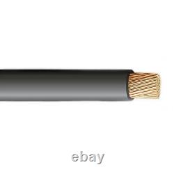 Câble enterré direct en cuivre 150' 6 AWG XLP USE-2 RHH RHW-2 noir 600V