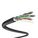 Câble Extérieur Cat6 1000ft F/upt à Enfouissement Direct 55mhz étanche En Hdpe