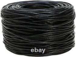 Câble extérieur Cat5E UTP de 1000 pieds, enterré directement, 24 AWG, résistant aux UV, non blindé.