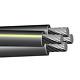 Câble Quadruplex Secondaire Enterré Direct En Aluminium Urd Dyke 2-2-2-4 De 100 Pieds