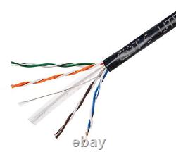 Câble réseau Ethernet extérieur CAT6 1000FT UTP 23AWG PE fil solide pour enterrage direct
