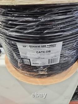 Câble structuré 1000' Cat6-DB 23/4 paires Cat 6 pour enfouissement direct 550 MHz cuivre massif UTP