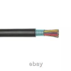Câble téléphonique noir pour l'extérieur en PE-89 à 25 paires de calibre 22 AWG enterré directement