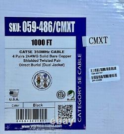 Câble vertical 059-486/CMXT UTP CAT5E LSZH enterré directement étanche noir 70 m