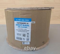 Câble vertical Cat6 pour enfouissement direct, gel inondé, 23AWG, 4 paires, câble en cuivre, 1000 pieds