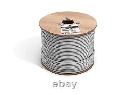 Chat rapide. Câble Cat6 à enterrement direct en extérieur, classé CMX, imperméable, barre solide de 23AWG