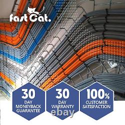 Chat rapide. Câble Cat6 à enterrement direct en extérieur, classé CMX, imperméable, barre solide de 23AWG