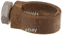 Clamps de tige de terre Hazlet Products pour enfouissement direct 5/8, paquet de 50