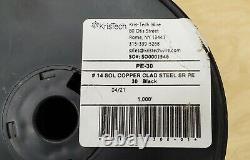 Clôture pour animaux #14awg Fil en acier solide PE-30 pour enfouissement direct 1000' Bobine NEUF
