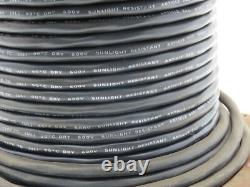 E106615 Bobine de Fil Résistante à la Lumière du Soleil 16AWG 4 Conducteurs 205' Noir Pour Enterrement Direct