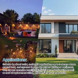 Fil UF-B 10/3 50FT 100% Cuivre Pur 10AWG 3 Connecteurs Enterré Directement Électrique