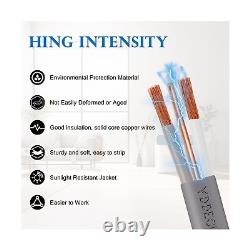 Fil UF-B 12/2 150FT 100% Cuivre Pur 12AWG 2 Câble Électrique pour Enterrement Direct