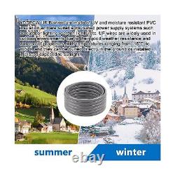 Fil UF-B 12/2 150FT 100% Cuivre Pur 12AWG 2 Câble Électrique pour Enterrement Direct