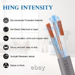 Fil UF-B 12/2 de 100 pieds, 100 % cuivre pur, 12 AWG, 2 connecteurs, enfouissement direct