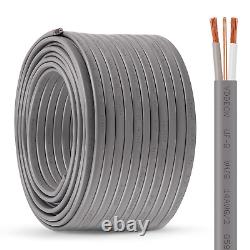 Fil UF-B 14/2 150FT 100 % Cuivre Pur 10AWG 2 Connecteurs Enterrement Direct Électrique