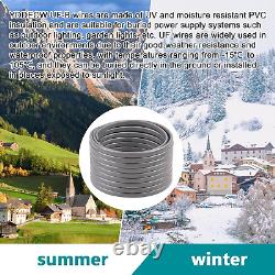 Fil UF-B 14/2 150FT 100 % Cuivre Pur 10AWG 2 Connecteurs Enterrement Direct Électrique