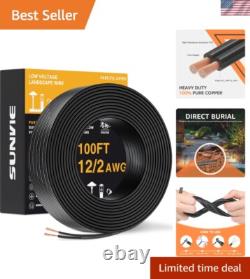 Fil basse tension de 100 pieds haute performance, parfait pour une mise en terre directe et une humidité.
