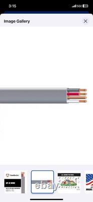 Fil d'alimentation souterrain 100 pi. 8/3 UF-B WG Southwire pour enfouissement direct 8 AWG UFB