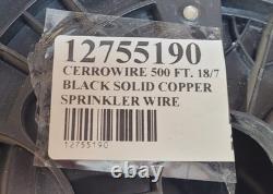 Fil de cuivre solide noir Cerrowire 18/7 pour irrigation par aspersion à enfouir directement