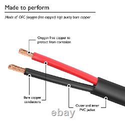 Fil de haut-parleur Gearit 16/2 (500 pieds) Calibre 16AWG Enterré directement en extérieur