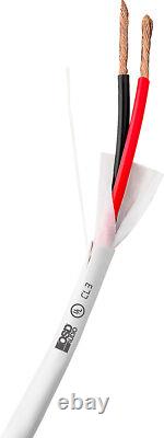 Fil de haut-parleur OSD 12/2 CL3 pour enfouissement direct - 500' Blanc