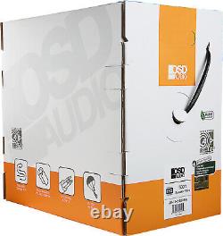 Fil de haut-parleur OSD 12/2 CL3 pour enterrement direct 500' Noir