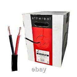 Fil de haut-parleur extérieur direct enterré 14/2 AWG 105 brins OFC 500 pi boîte de tirage noir