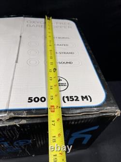 Fil de haut-parleur noir 14AWG 4C en cuivre nu à haute tresse, enterrable directement, classé UV, 500 pieds