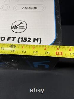 Fil de haut-parleur noir 14AWG 4C en cuivre nu à haute tresse, enterrable directement, classé UV, 500 pieds