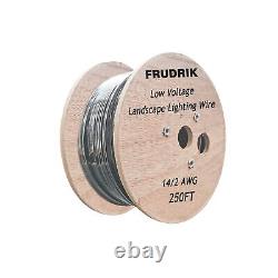 Fil de lumière basse tension pour l'aménagement paysager extérieur Enterré directement sous terre Low-E