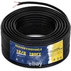 Fil de paysage basse tension 12/2 100 pieds câble en cuivre pour enfouissement direct étanche