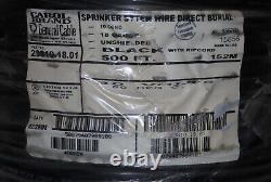 Fil de sprinkler Carol Brand / General Cable 18/10 à enfouir 500 pieds NEUF