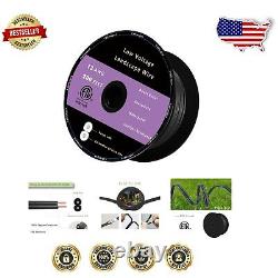 Fil électrique extérieur durable 12/2 de 200 pieds noir pour enfouissement direct