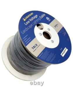 Fil enterré direct 10/2 pour éclairage de paysage basse tension 250 pieds extérieur