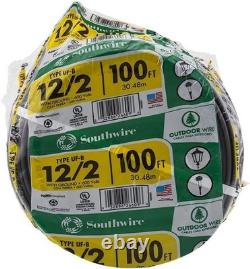 Fil extérieur, 12/2WG UF 100 pieds enroulé, approuvé pour le câblage enterré direct