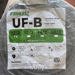 Fil extérieur Firmerst 150ft UF-B 12/2 pour enterrement direct 600 volts avec terre