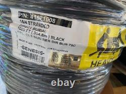 Genesis 41521008 16/4 Câble d’alarme incendie à enfouissement direct, 1000 pi (NEUF)