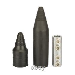 Kits de jonction à enterrure directe, couverture en caoutchouc, plage de fil 2/0 AWG 500 MCM, 3,19 L