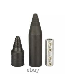 Kits de raccordement pour enterrement direct, couvercle en caoutchouc, plage de fils 2/0 AWG 500 MCM, 3,19 L