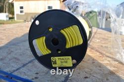 Kris Tech fil traceur jaune en cuivre massif 12 AWG PE45 HMWPE /500 pi pour enfouissement direct