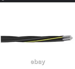 Longueurs de câble d'enfouissement direct en aluminium URD Sweetbriar 4/0-4/0-2/0 de 50 pieds.