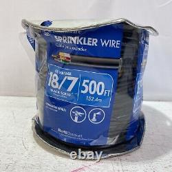 Nouveau 500' Southwire Sprinkler Wire 18/7 Direct Burial Sunlight Résistant 30v USA