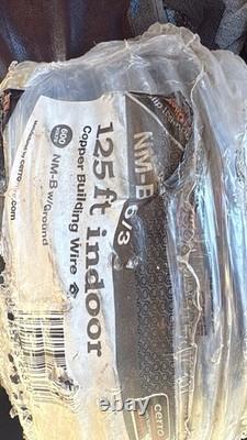 Romex 125ff 1/6 rouleau de câble en cuivre pour enfouissement direct pour EV domestique ou énergie solaire