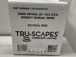 Tru-Scapes 12/2 EX-Pull Câble d'Éclairage Paysager à Enterrer Directement 250' TS-122G250-EZ